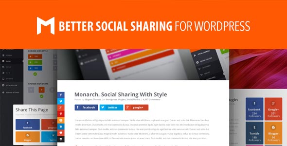 WordPress Plugin Monarch Social Sharing 