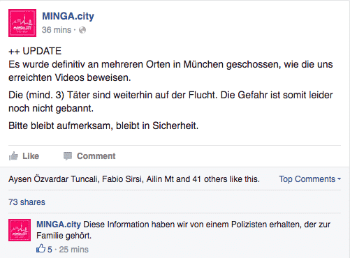 Facebook Schießerei Stachus